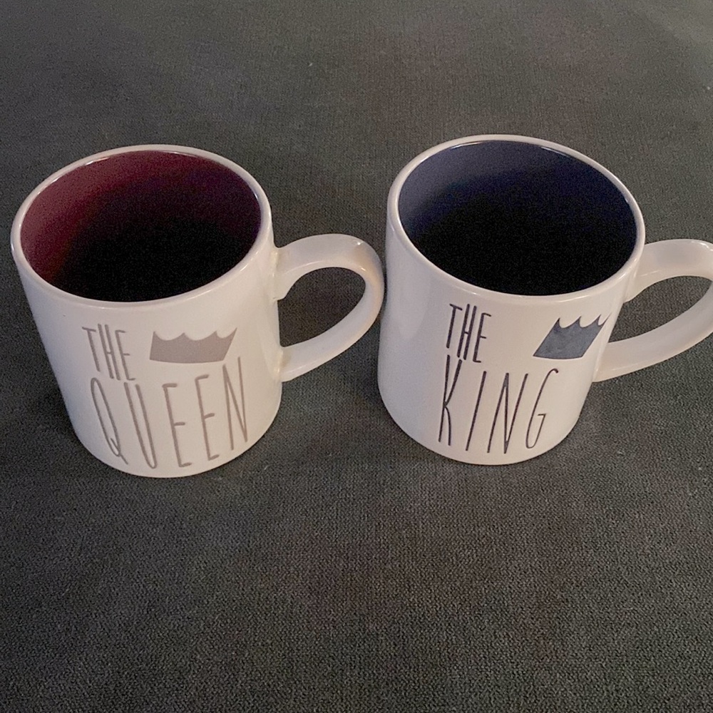 Set of King & Queen coffee mugs